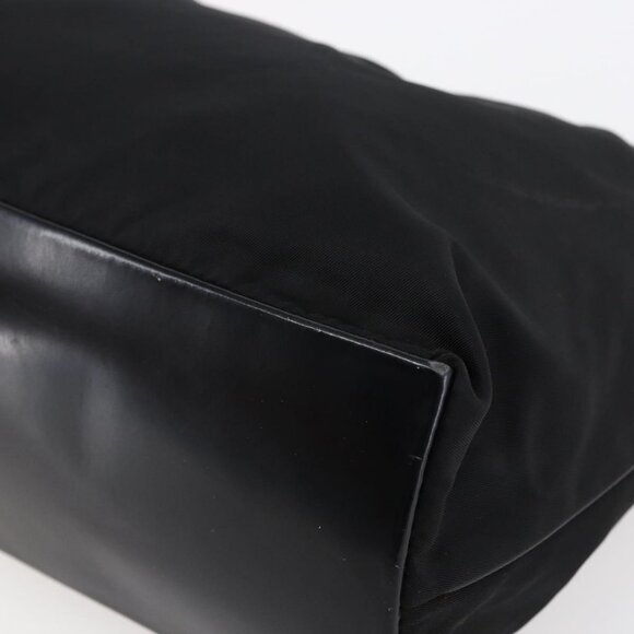 Authentic PRADA Shoulder Bag Nylon Black Silver - Picture 15 of 16